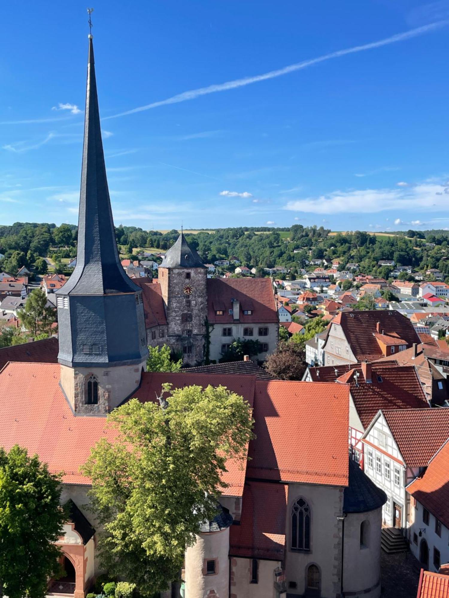 Naturnahe Unterkunft In Der Burgenstadt Schlitz Buitenkant foto
